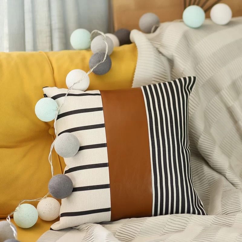 Leer Decorative Geometric Pillow Cover thumbnail 3
