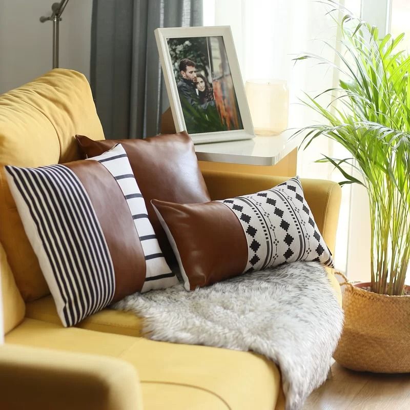 Leer Decorative Geometric Pillow Cover thumbnail 4