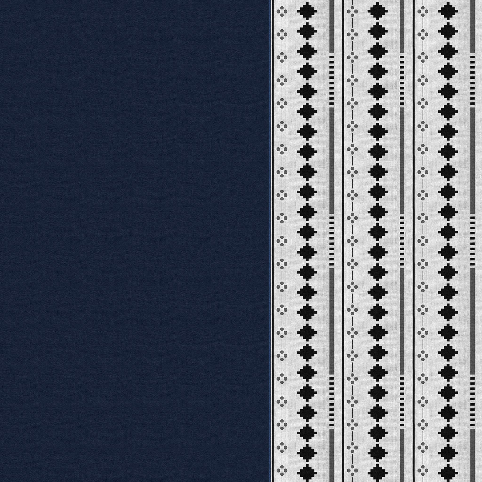 Leer Decorative Geometric Pillow Cover navy thumbnail 3