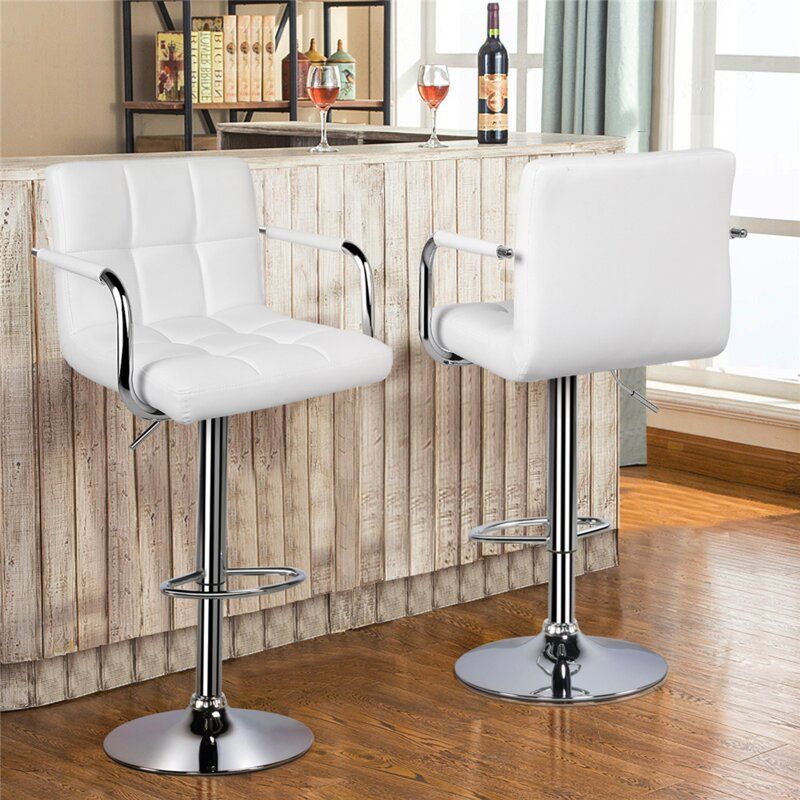 Leith Adjustable Swivel Bar Stool thumbnail 2