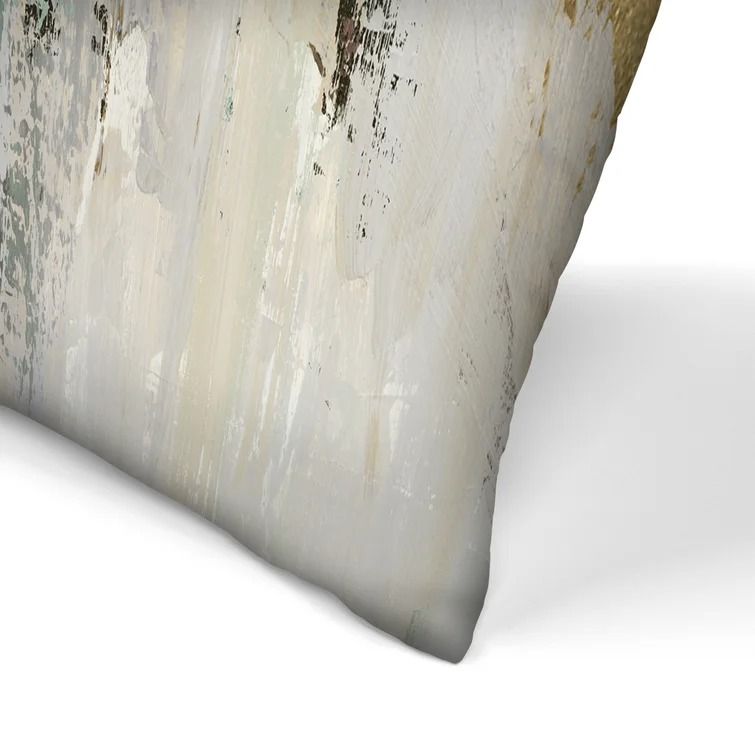 Dripping Gold I Lumbar Pillow With Insert-20"x14" thumbnail 3