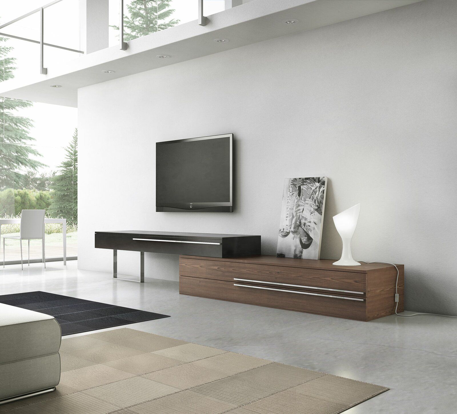 Saundra Solid Wood TV Stand for TVs up to 88 thumbnail 2