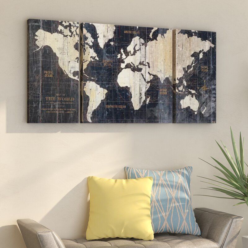 Ocean Eye I 3 Piece Picture Frame Print Set on Canvas thumbnail 2