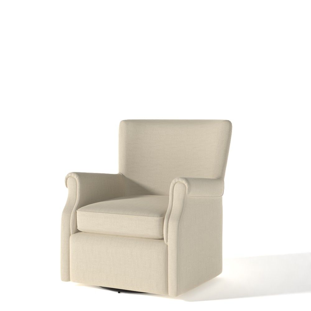 Minna Upholstered Swivel Armchair thumbnail 3