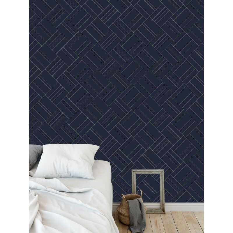 Flara Intersection Mint Peel and Stick Wallpaper Panel thumbnail 2