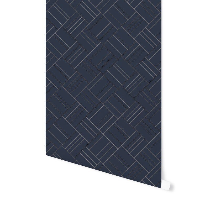 Flara Intersection Mint Peel and Stick Wallpaper Panel thumbnail 3