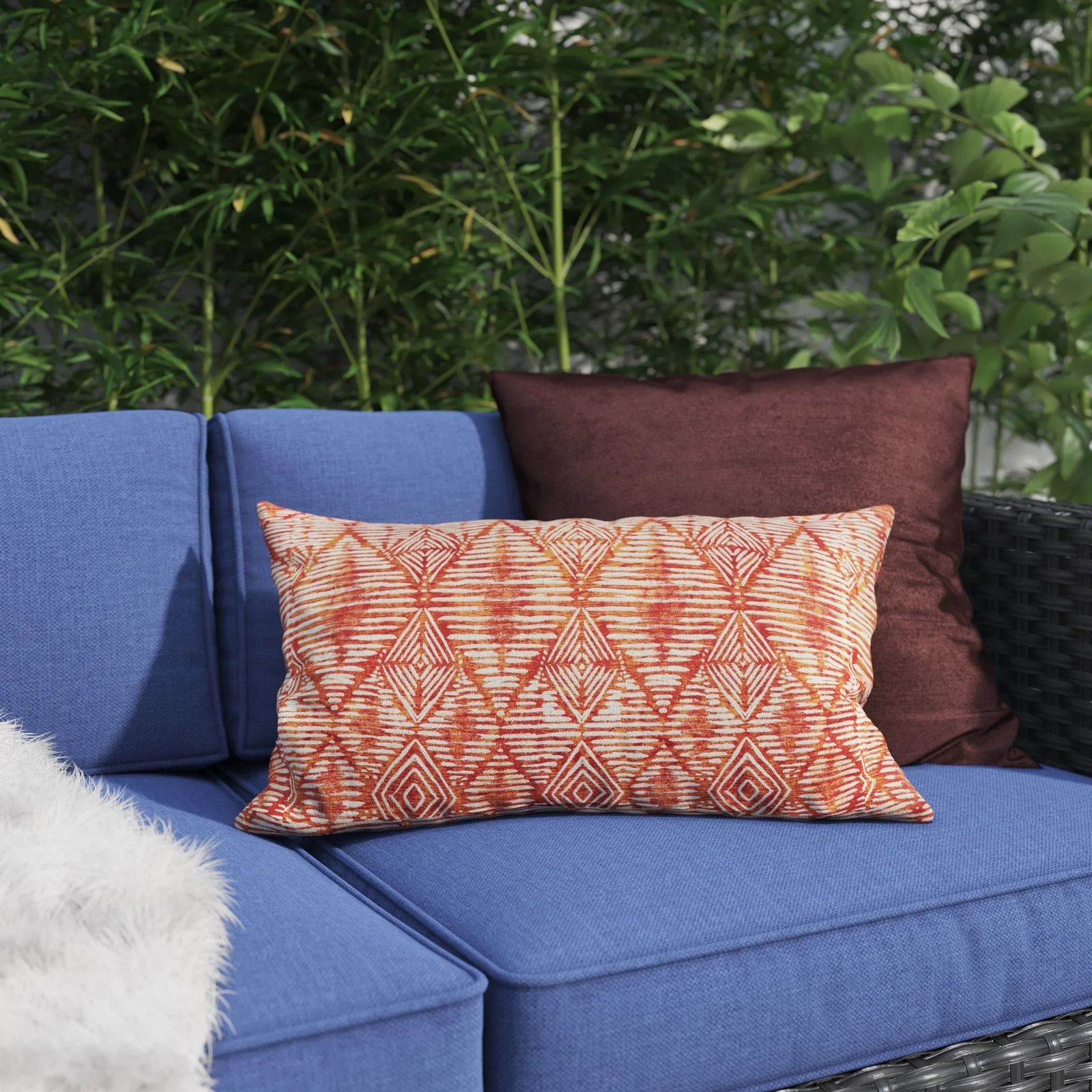 Aguiar Outdoor Rectangular Pillow Cover & Insert-18"x12" thumbnail 2
