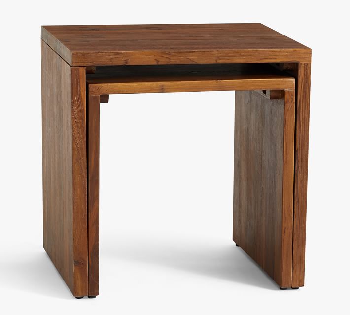 Menlo Reclaimed Teak Nesting End Tables thumbnail 3
