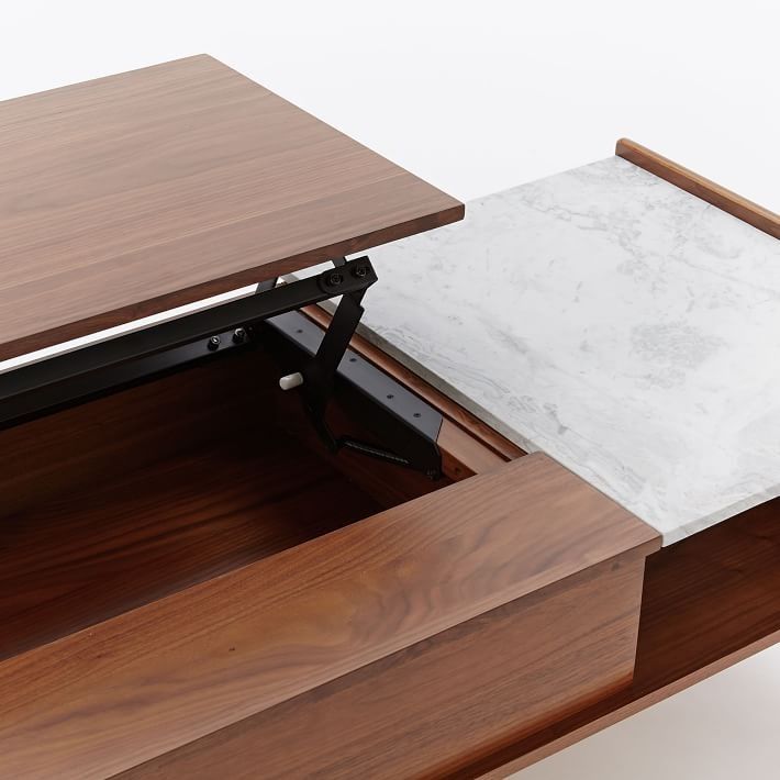 Mid Century Pop Up Storage Coffee Table thumbnail 5