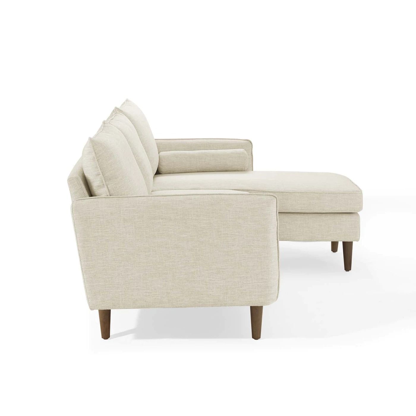 Evie Right Facing Sectional Sofa - Beige thumbnail 4