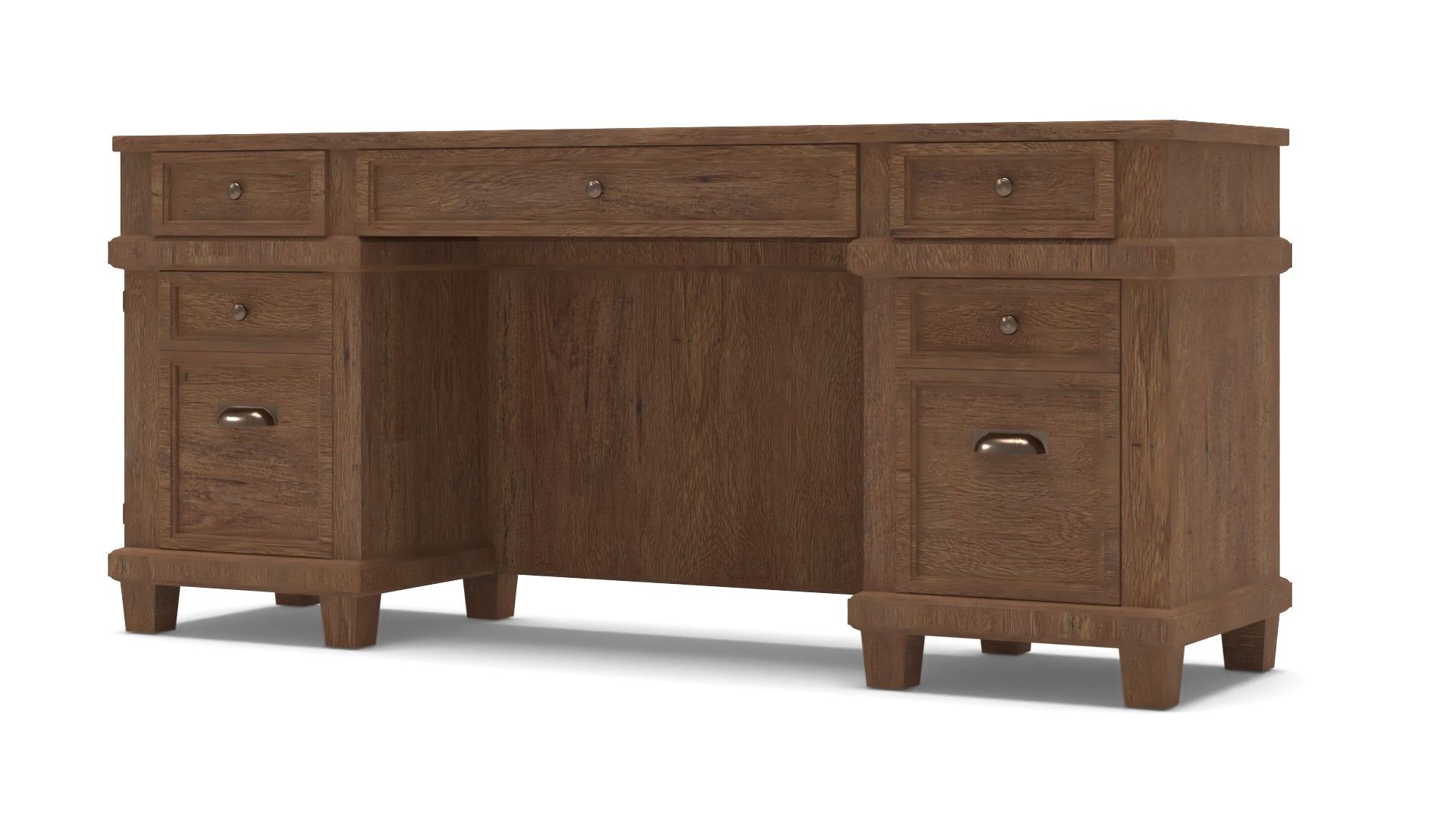 Fraga Solid Wood Credenza Desk thumbnail 3