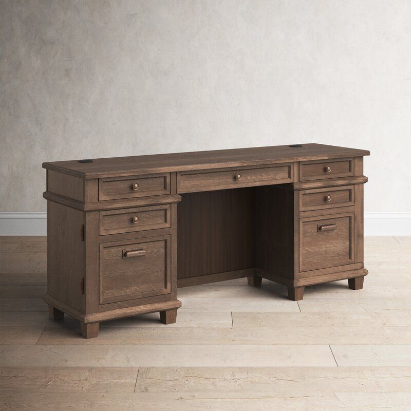 Fraga Solid Wood Credenza Desk thumbnail 4
