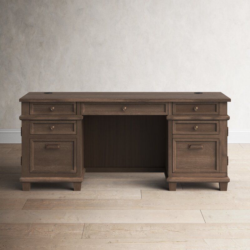Fraga Solid Wood Credenza Desk thumbnail 5