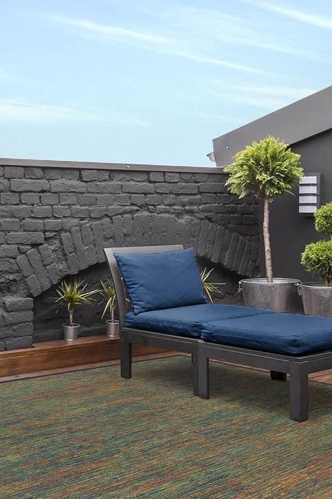 Outdoor Chunky Solid Multicolor Rug-8'x10' thumbnail 2