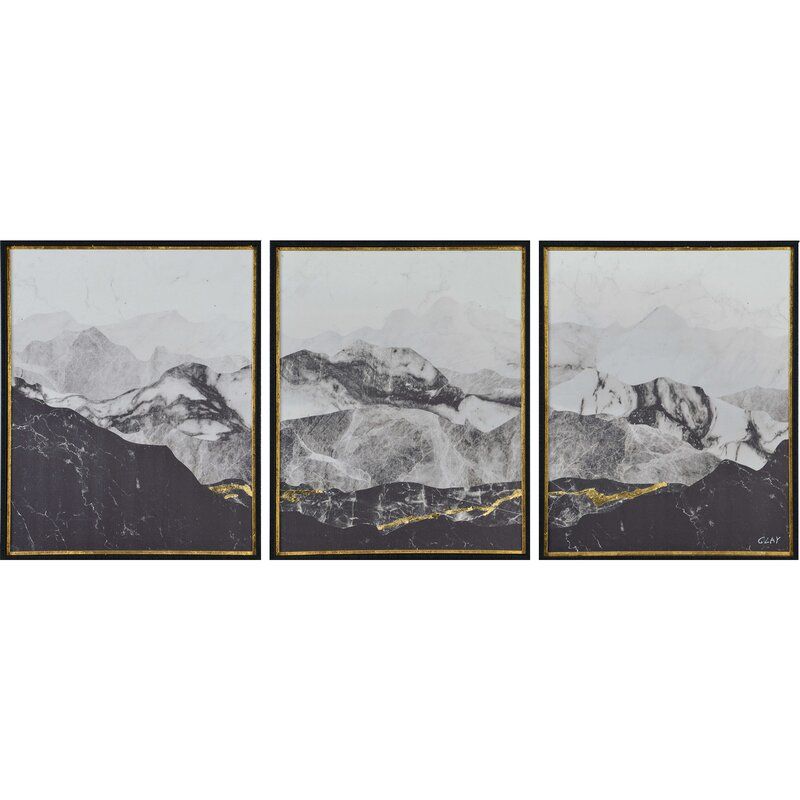 Manford 3 Piece Framed Painting Set1 thumbnail 2