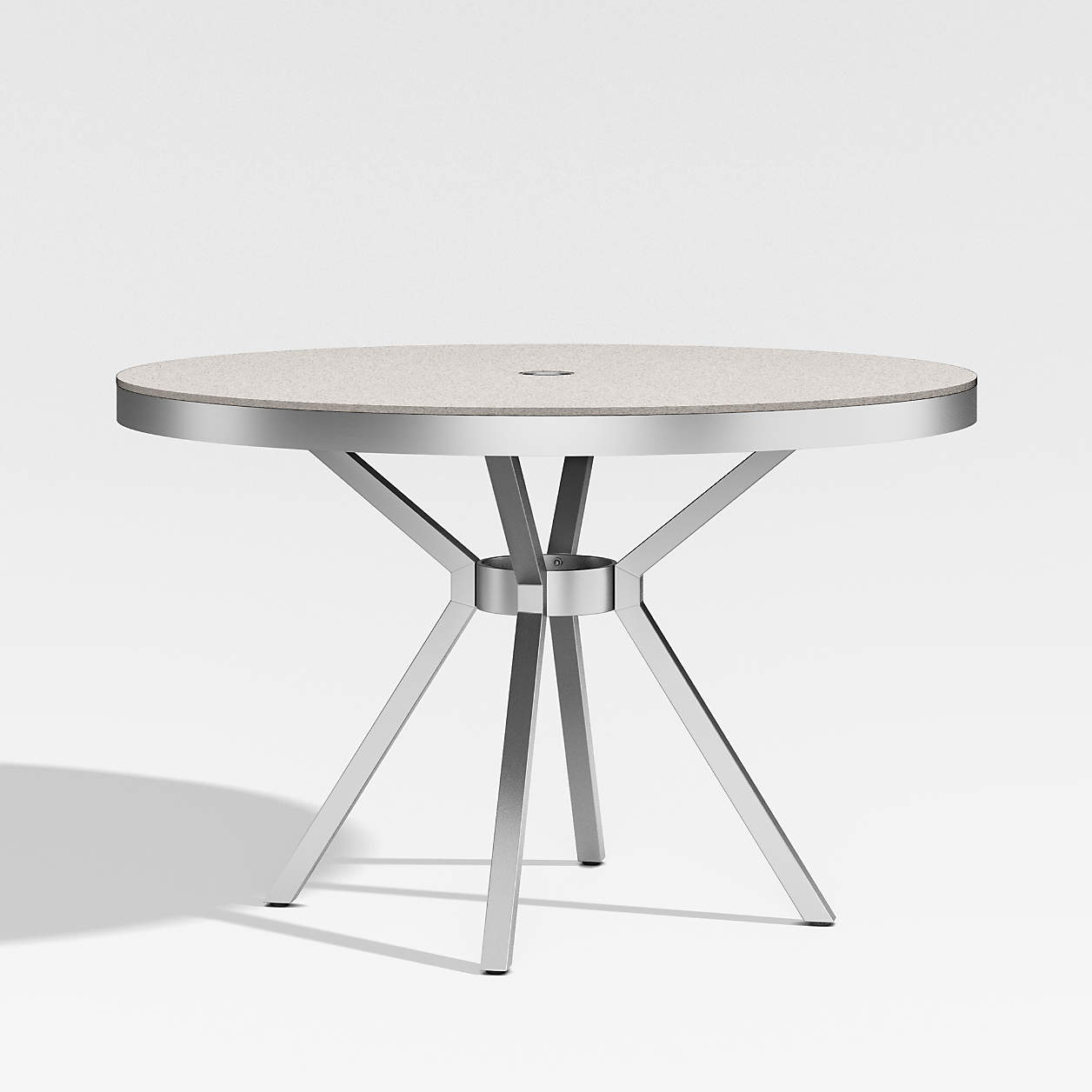 Dune Round Dining Table with Pebbled Glass thumbnail 2