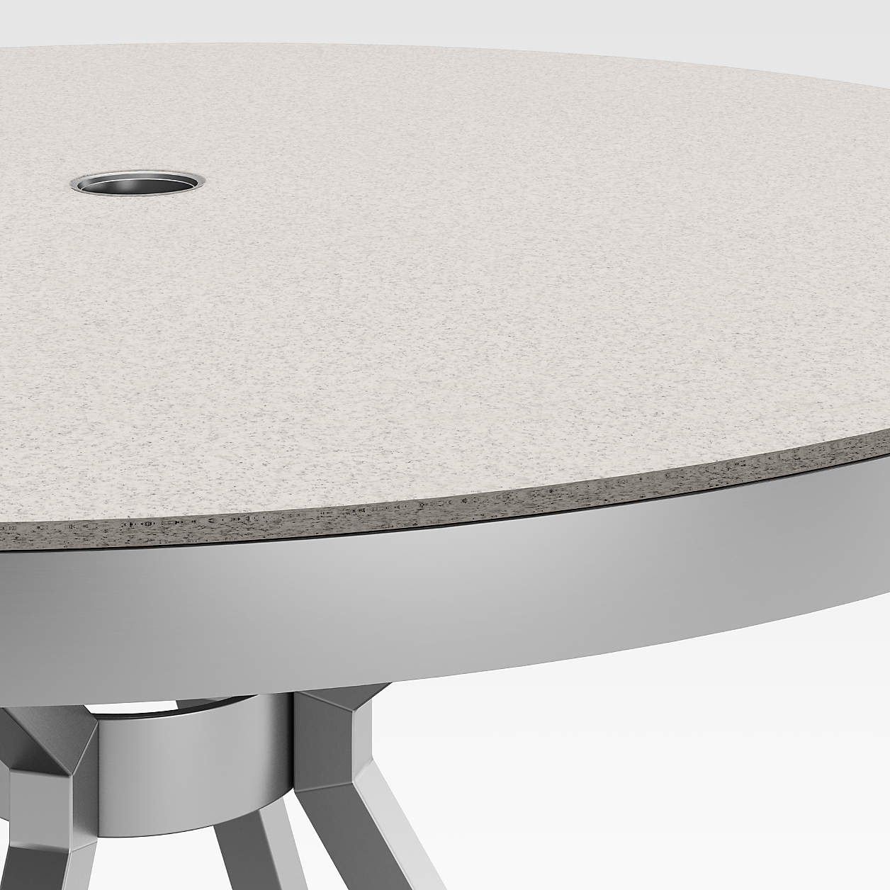 Dune Round Dining Table with Pebbled Glass thumbnail 4