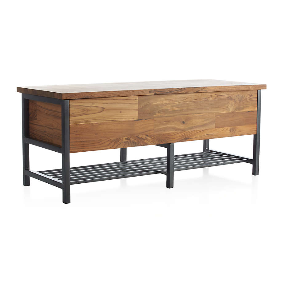 Teca Storage Trunk Bench thumbnail 2