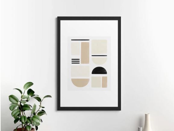 FRAMED ART PRINT CYCLADES ELEMENTS 3 thumbnail 2