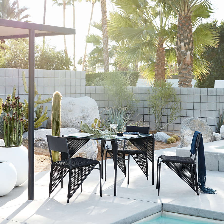 Dorado Black Small Space Outdoor Dining Table thumbnail 2