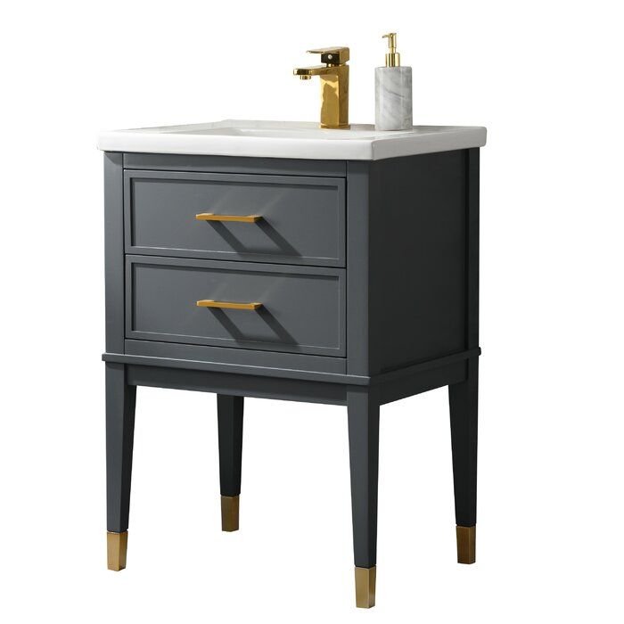 Deon Single Bathroom Vanity Set thumbnail 2
