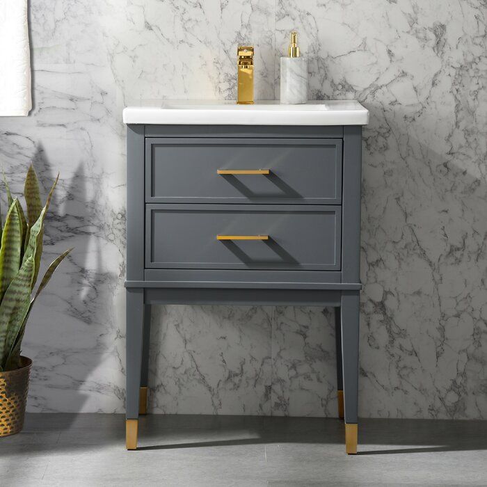 Deon Single Bathroom Vanity Set thumbnail 4