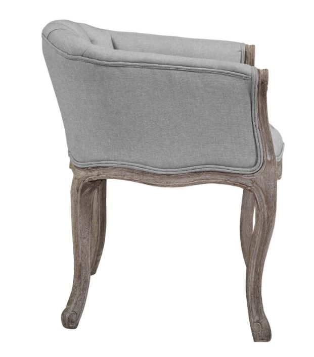 Rowan Vintage French Upholstered Fabric Accent Chair thumbnail 2