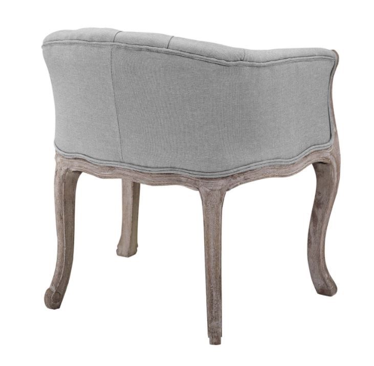 Rowan Vintage French Upholstered Fabric Accent Chair thumbnail 3