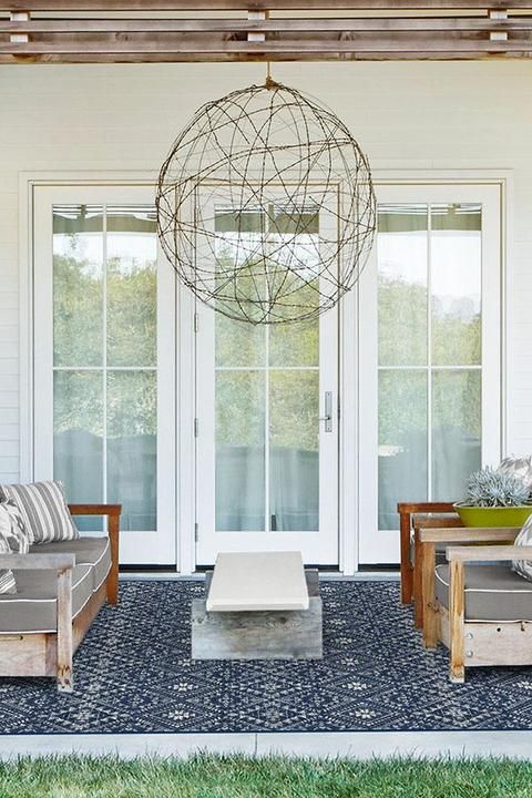 Outdoor Nomada Navy Rug-6'x9' thumbnail 2