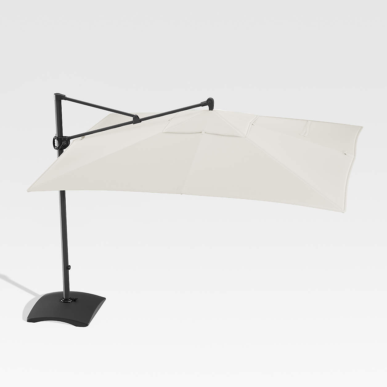 Sunbrella White Sand Square Cantilever Umbrella thumbnail 2