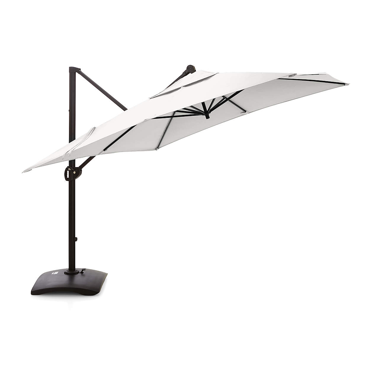 Sunbrella White Sand Square Cantilever Umbrella thumbnail 4