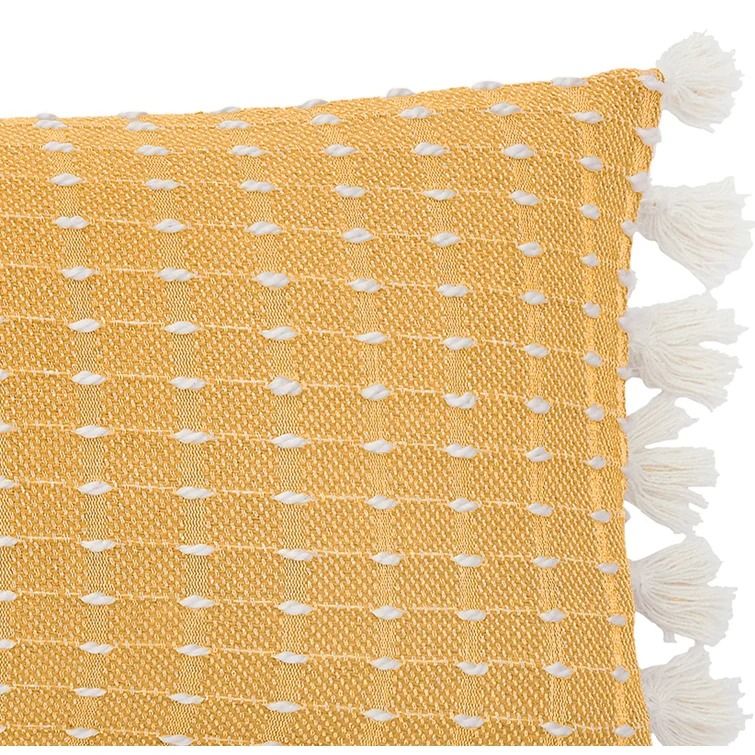 Fager Rectangular Cotton Cushion with Filling With Insert-35"x15" thumbnail 3