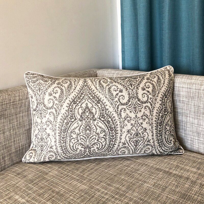 Gray Neasa Rectangular Pillow Cover With Insert-26"x16" thumbnail 2