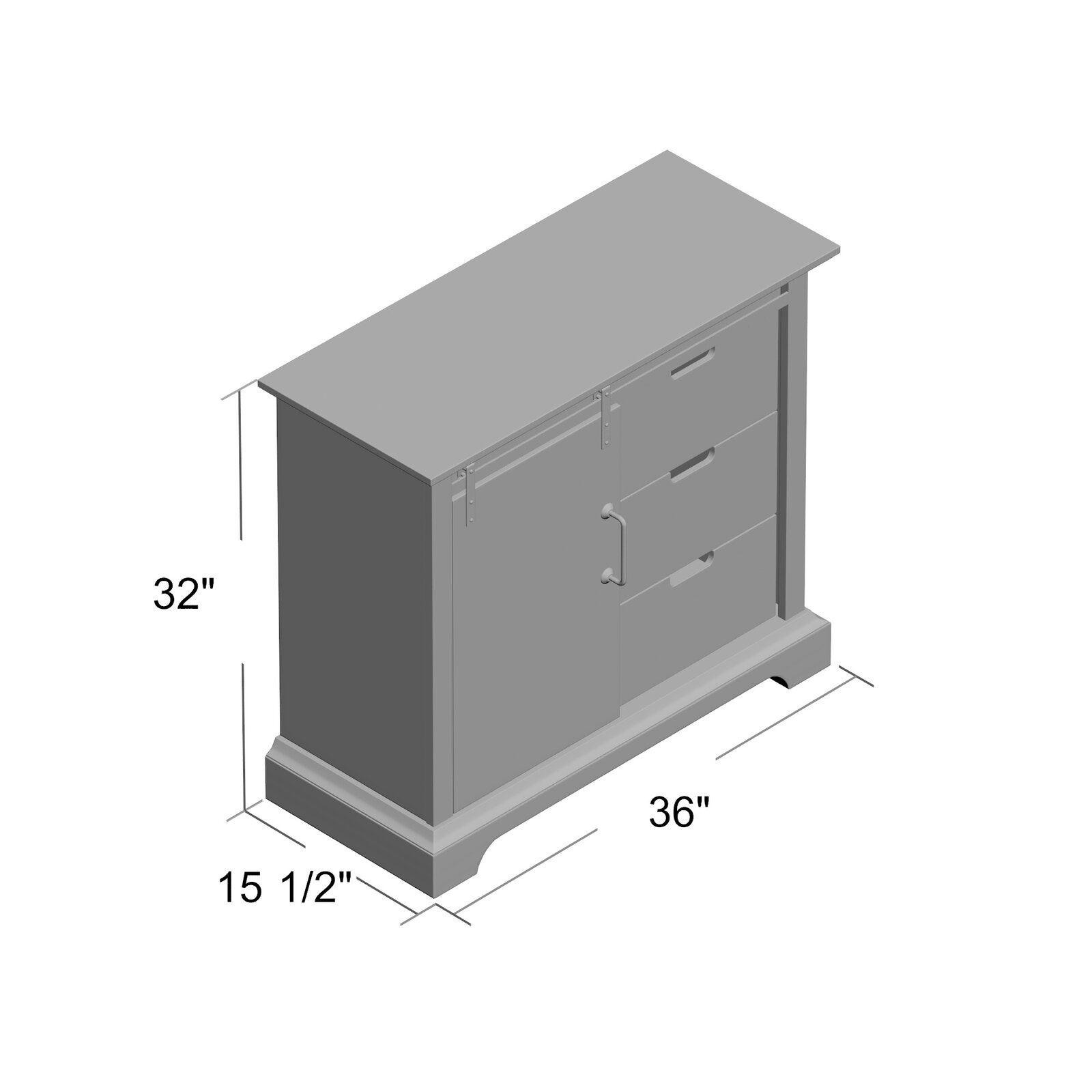 Mohammad Sliding Accent Cabinet thumbnail 2