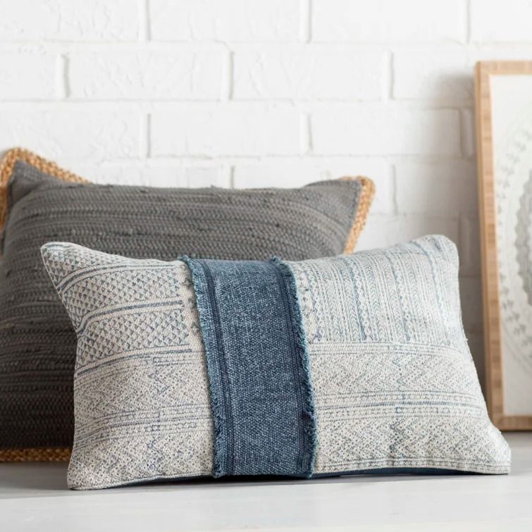 Friedman Cotton Lumbar Pillow With Insert-22"x14" thumbnail 3