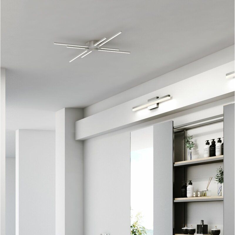 Perryton Light Sputnik Modern Linear LED Flush mount thumbnail 3