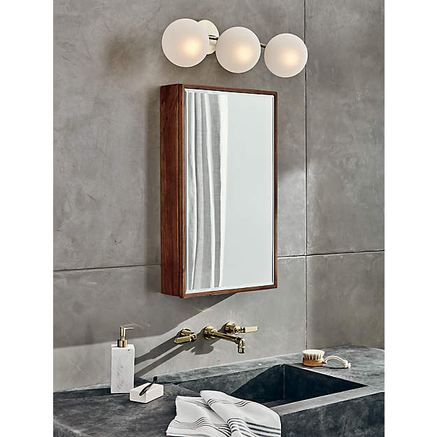 VEGA 3 BULB BRASS WALL SCONCE thumbnail 3