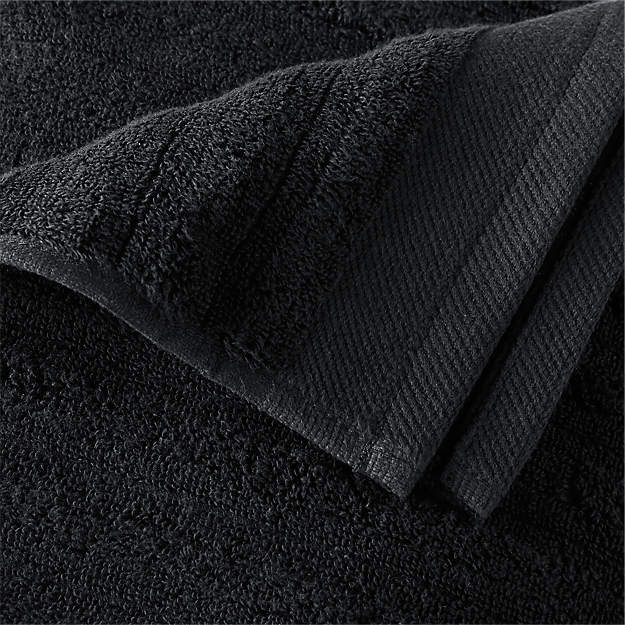 CHANNEL BLACK COTTON BATH TOWEL thumbnail 4