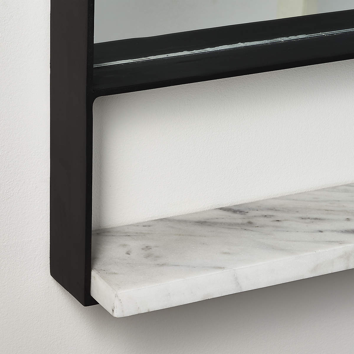 HUGH MIRROR WITH MARBLE SHELF thumbnail 3