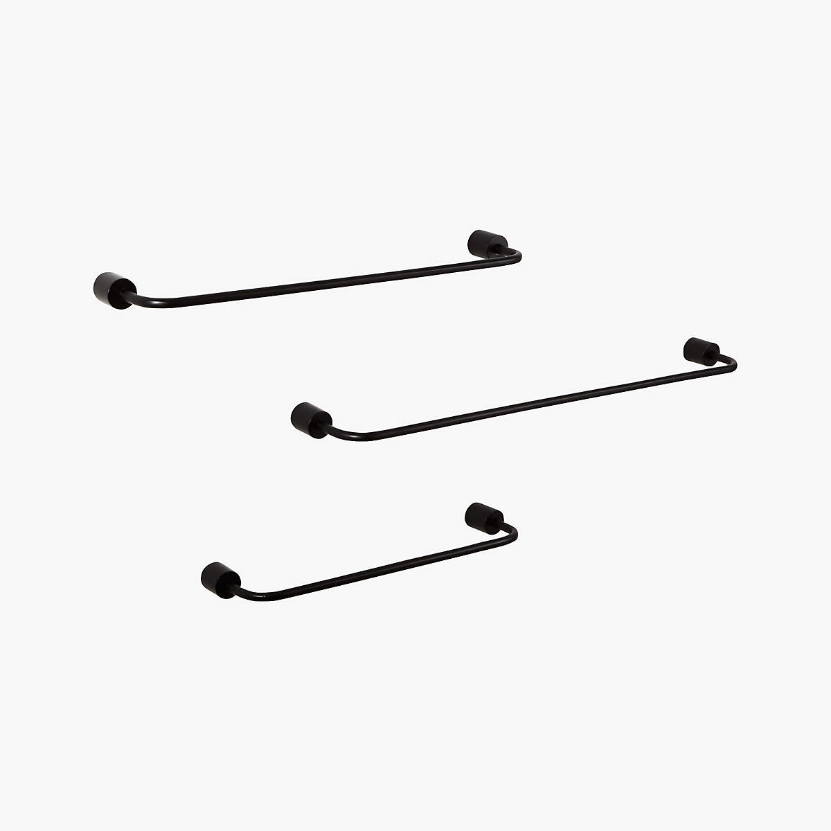 ROUGH CAST BLACK TOWEL BAR thumbnail 4