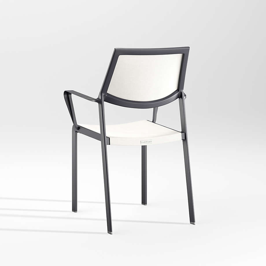 Lanai White Mesh Square Dining Chair thumbnail 4