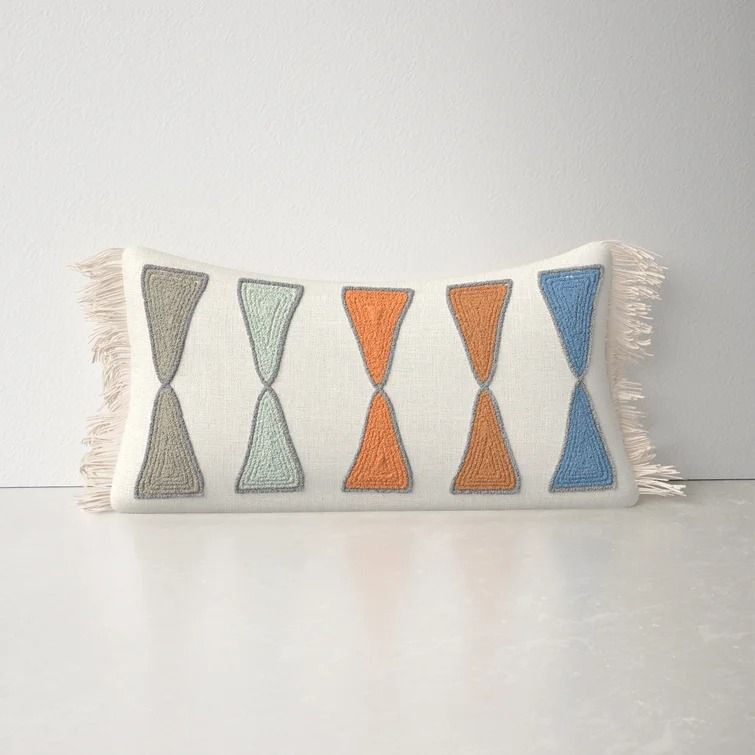 Salem Rectangular Cotton Pillow Cover with Insert-24"x12" thumbnail 3