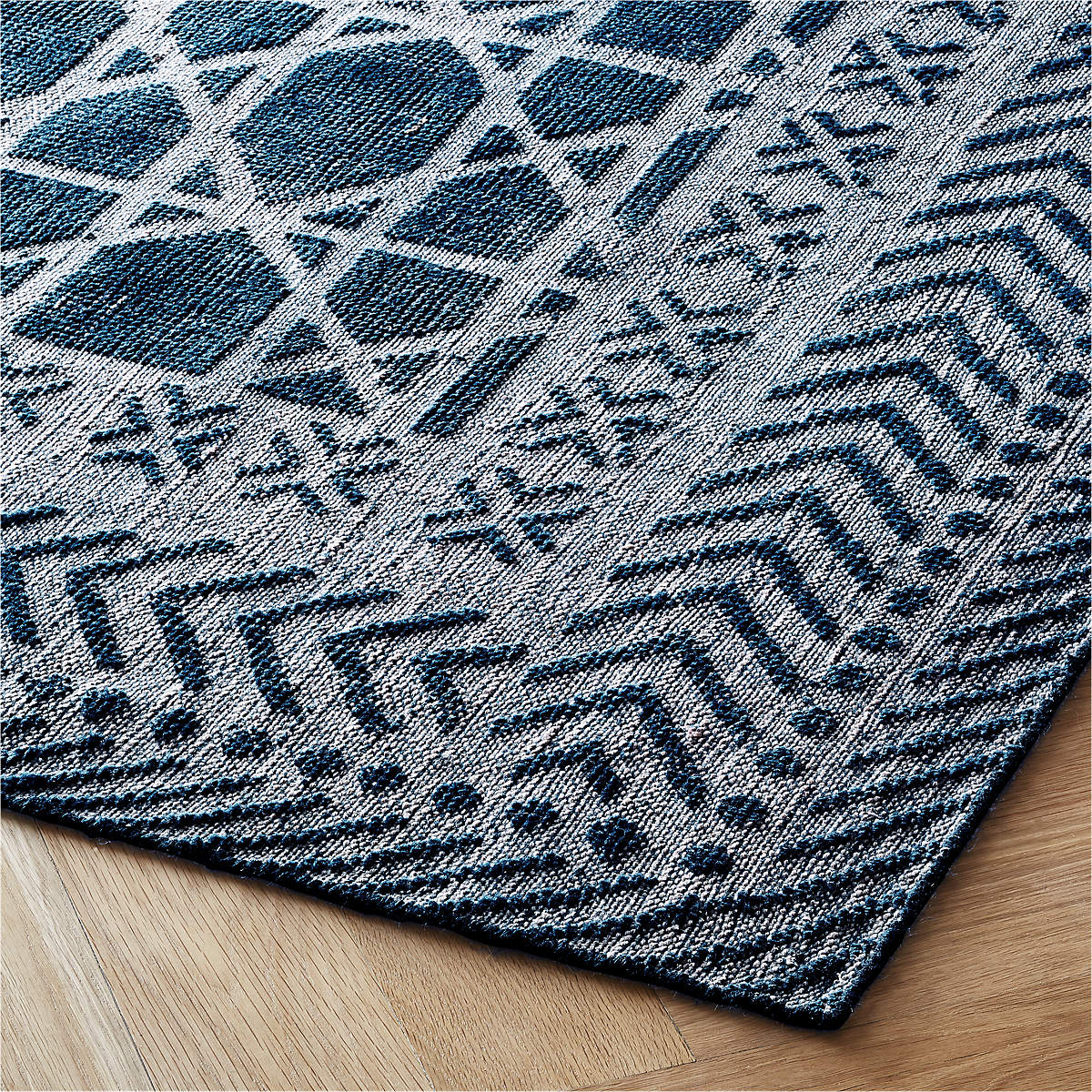 Dorian Handknotted Blue And Grey Rug-6'x9' thumbnail 3