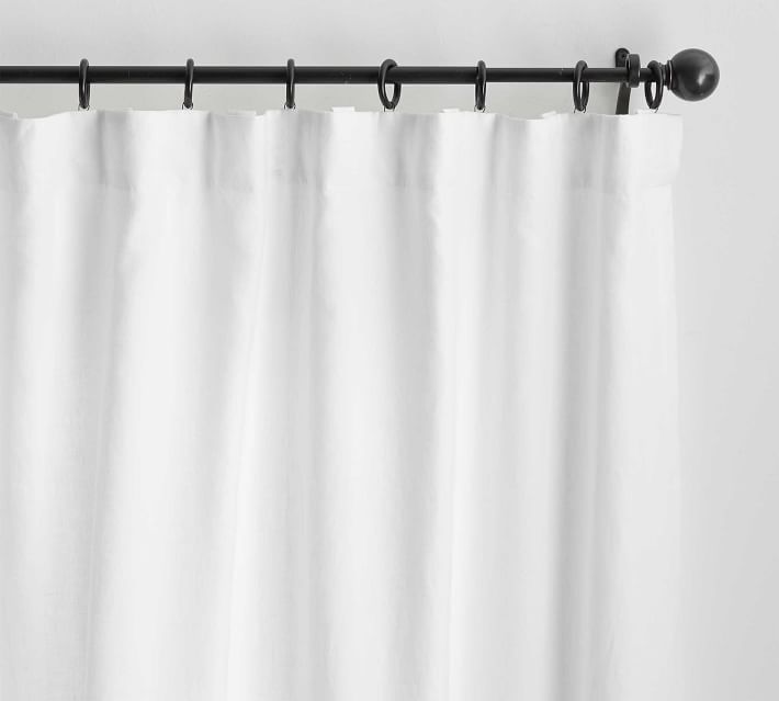 Custom Belgian Flax Linen Rod Pocket Curtain thumbnail 4