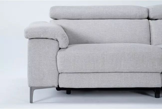 Talin Linen Power Reclining Sofa With Usb thumbnail 3