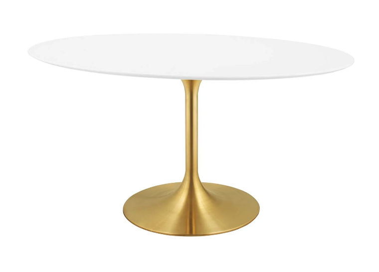 Pila 60" Oval Wood Dining Table thumbnail 3
