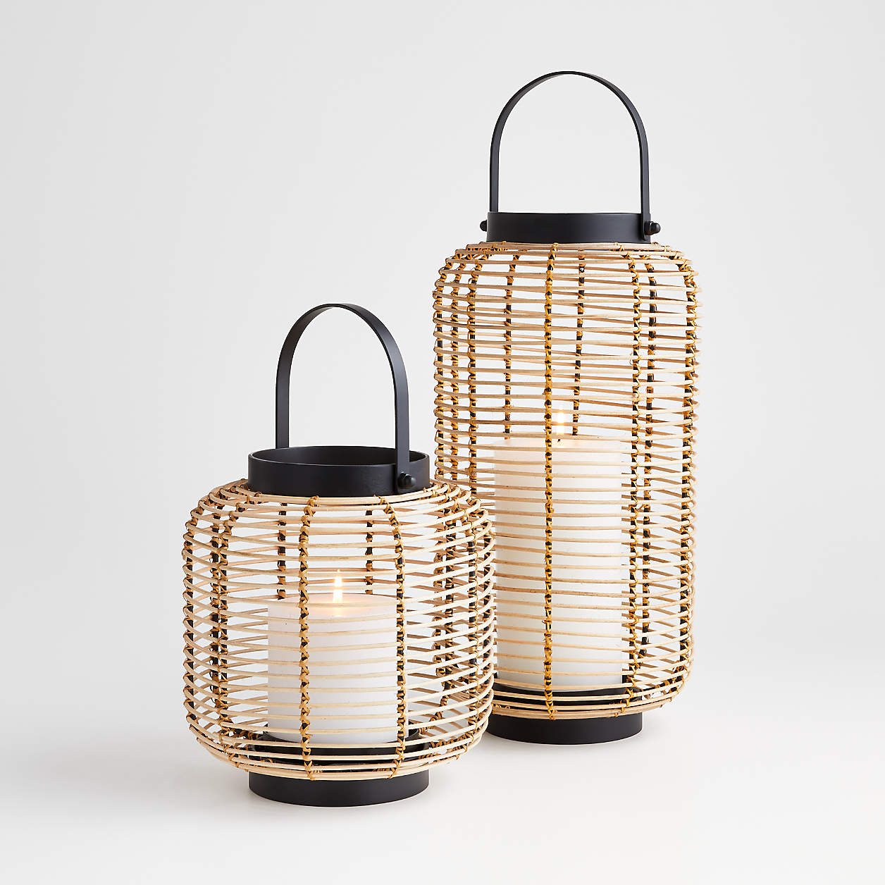 Brigton Large Rattan Lantern thumbnail 2