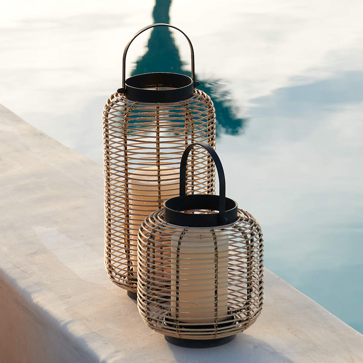 Brigton Small Rattan Lantern thumbnail 5