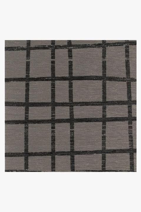 Modern Grid Grey Rug-9'x12' thumbnail 3
