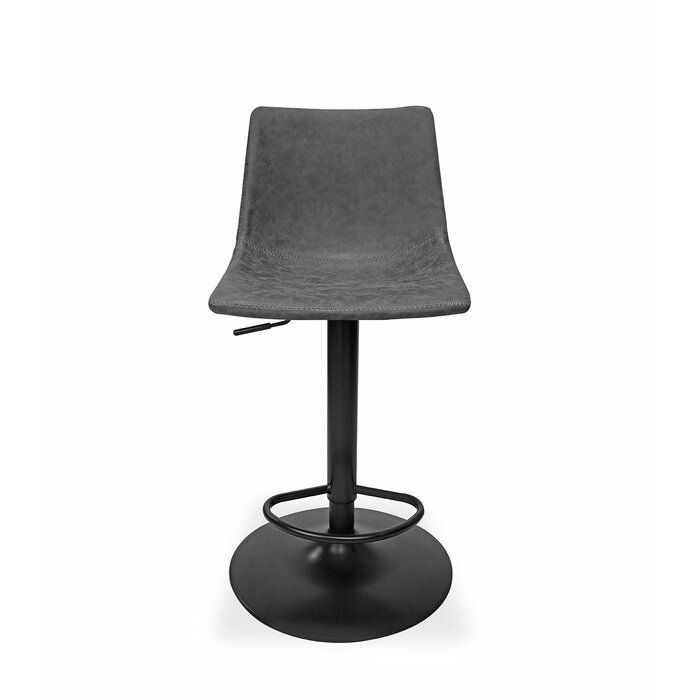 Bressyln Dove Swivel Adjustable Height Bar Stool thumbnail 2